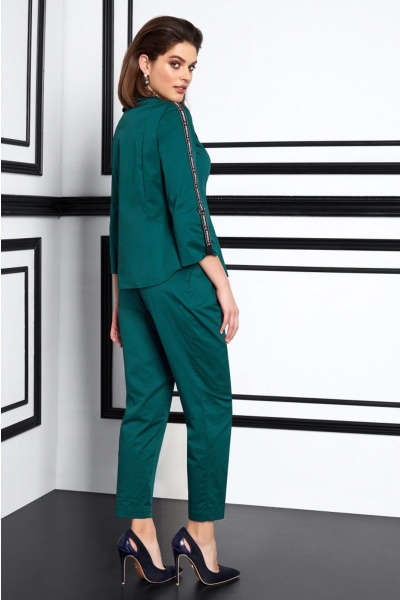 Блуза, брюки Lissana 3918 изумрудно-зеленый - фото 5