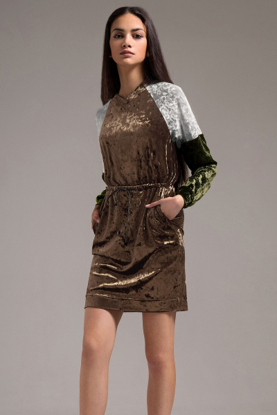 Платье Motif 1063 коричневый - фото 1