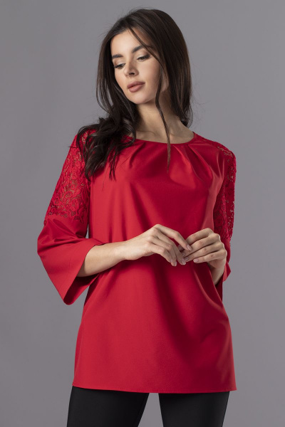Блуза VIZAVI 618 красный - фото 2