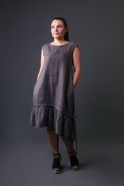 Платье Bright Style 659 серый - фото 1