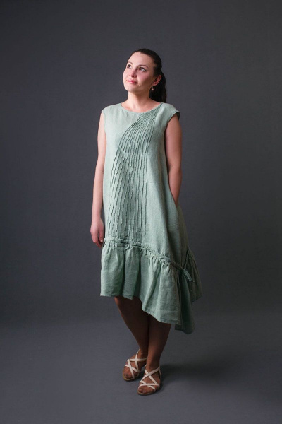 Платье Bright Style 659 зелёный - фото 1
