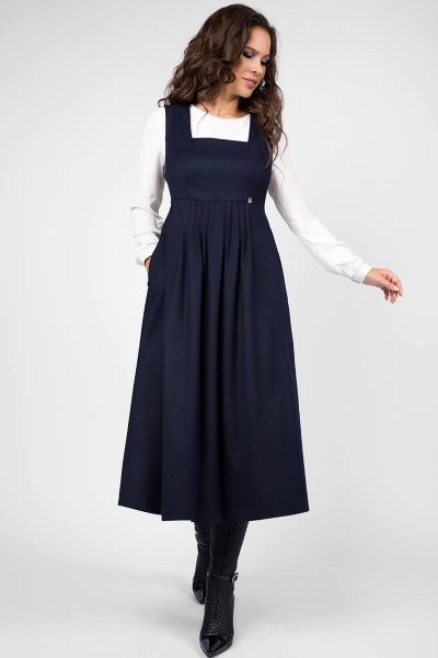Платье Teffi Style L-1466 синий - фото 2