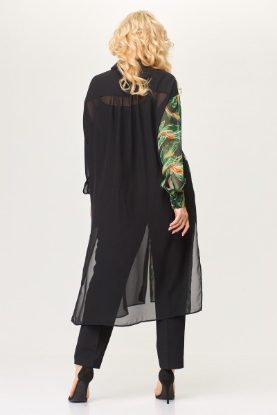 Рубашка Avenue Fashion 0315-1 черный+дизайн - фото 5