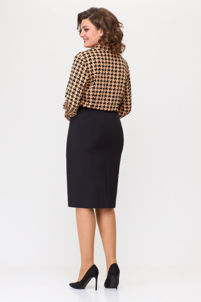 Блуза, юбка Karina deLux M-1129.1 мультиколор,черный - фото 3