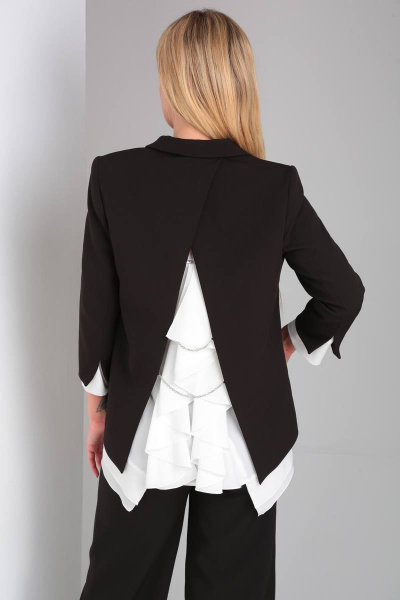 Блуза, брюки, жакет DOGGI 2904 черный - фото 3