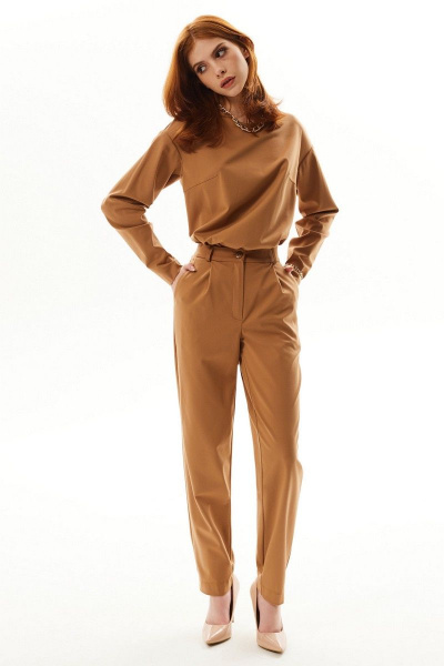Блуза, брюки Golden Valley 6547 коричневый - фото 3