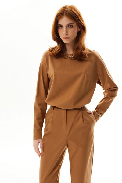 Блуза, брюки Golden Valley 6547 коричневый - фото 2
