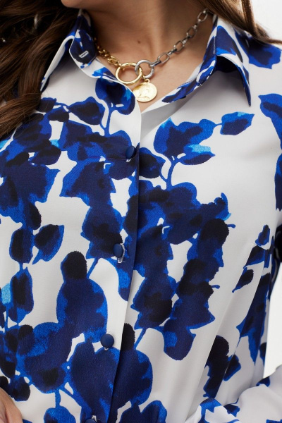 Блуза MALI 623-074 голубые_цветы - фото 9