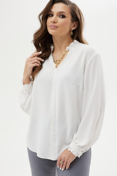 Блуза MALI 623-045 белый - фото 5