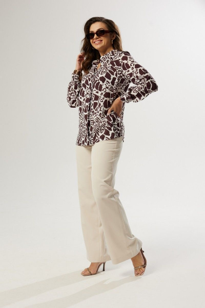 Блуза MALI 622-122 леопард - фото 5