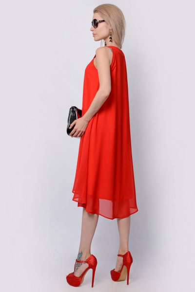 Платье Patriciа C14237 красный - фото 2