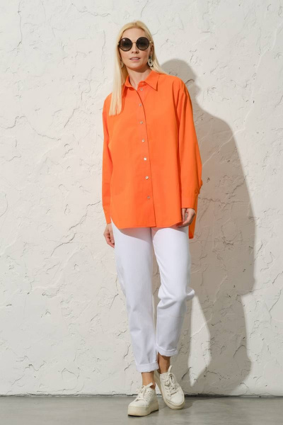 Рубашка Achosa 1422 оранжевый - фото 2