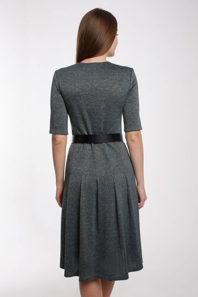 Платье, ремень Madech 205351 зеленый,серый - фото 5
