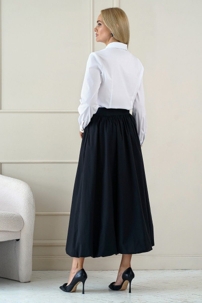 Блуза, юбка Alani Collection 1951 белый,черный - фото 6