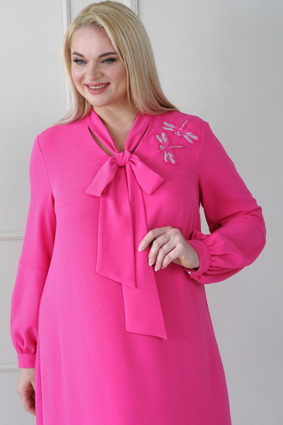 Платье Alani Collection 1976 розовый - фото 4