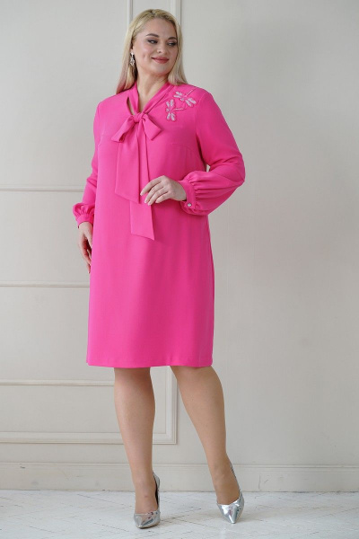 Платье Alani Collection 1976 розовый - фото 1