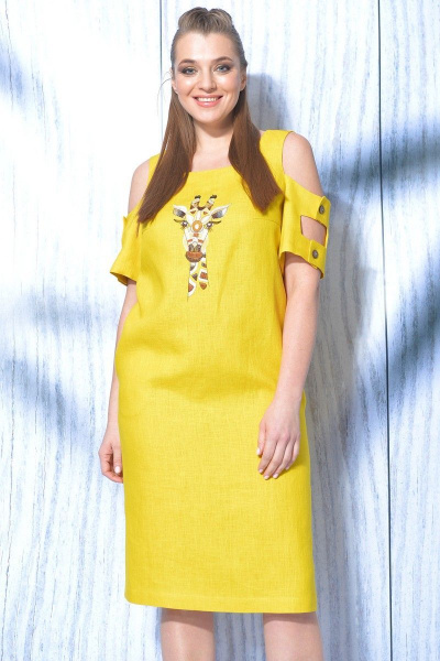 Платье MALI 419-028 желтый - фото 2