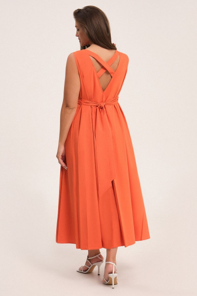 Платье Панда 130980w оранжевый - фото 2