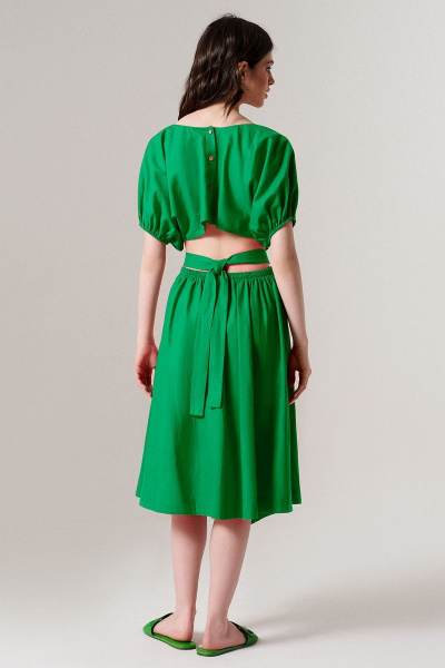 Платье Панда 143380w зеленый - фото 3