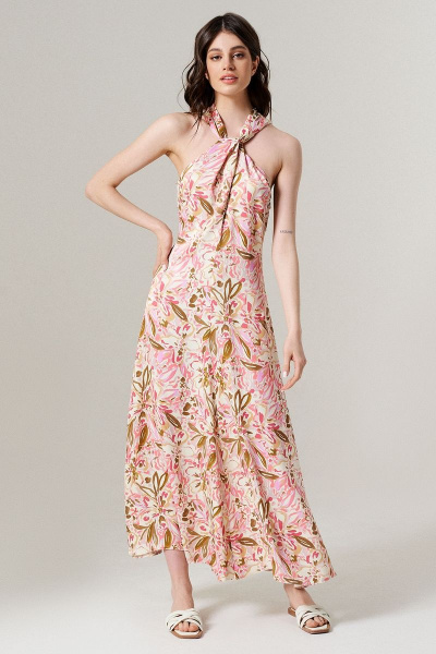 Платье Панда 146780w бежево-розовый - фото 1