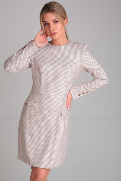 Платье Andrea Fashion 10 гусиная лапка, лаванда - фото 8