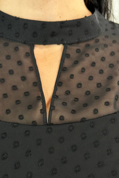 Блуза LindaLux 1-317 черный_бубочки - фото 5