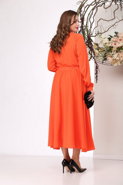 Платье Michel chic 958/1 оранж - фото 4