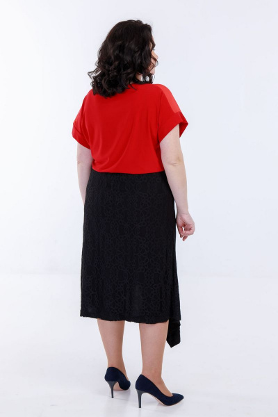 Майка, юбка Belinga 3013 красно-черный - фото 3