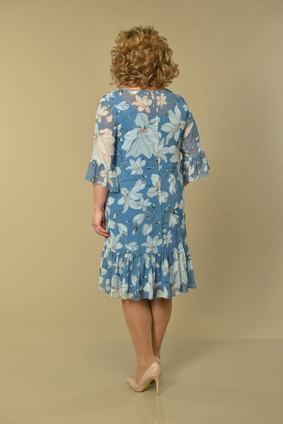 Платье, туника Lady Style Classic 1566 голубой - фото 2
