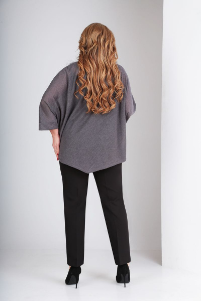 Блуза, брюки Angelina & Сompany 326 серый - фото 2