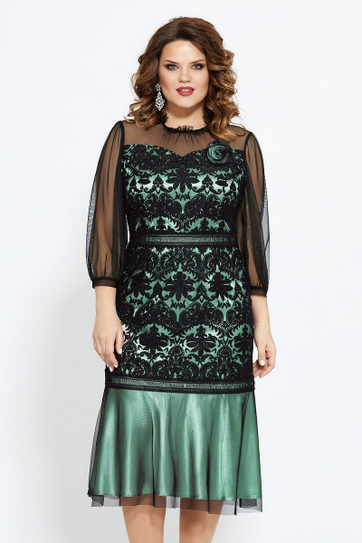 Платье Mira Fashion 4767-2 зеленый - фото 2