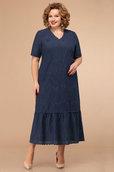 Платье Линия Л Б-1786 синий - фото 1