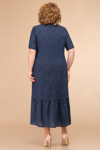 Платье Линия Л Б-1786 синий - фото 4