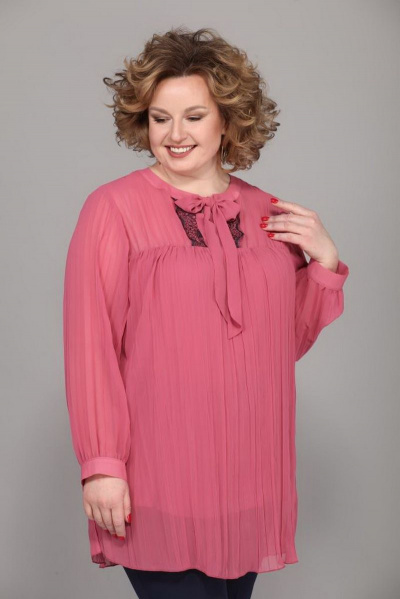 Блуза Djerza 0224 розовый - фото 4