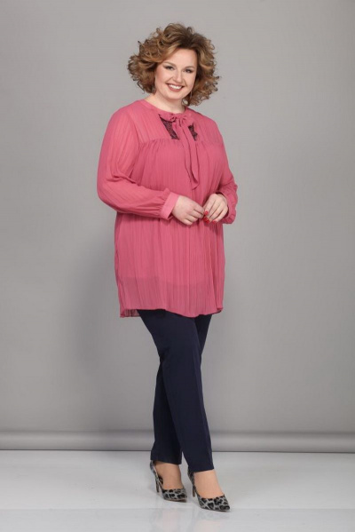 Блуза Djerza 0224 розовый - фото 2