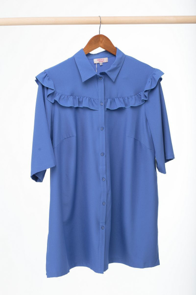 Блуза Anelli 480 синий - фото 2