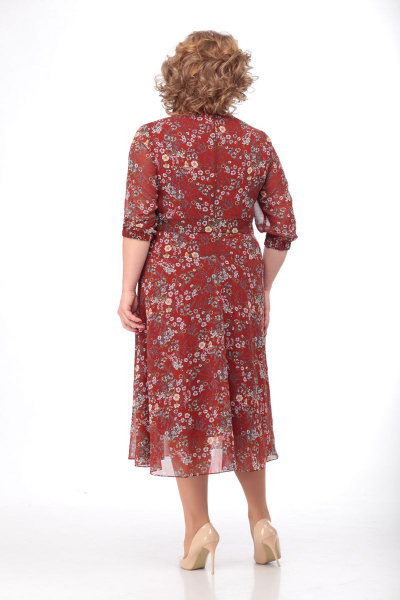 Платье Кэтисбел 1502 бордо - фото 3