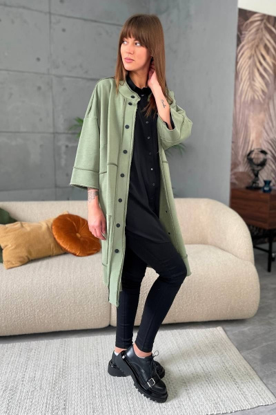 Кардиган Rumoda 2019 хаки - фото 3
