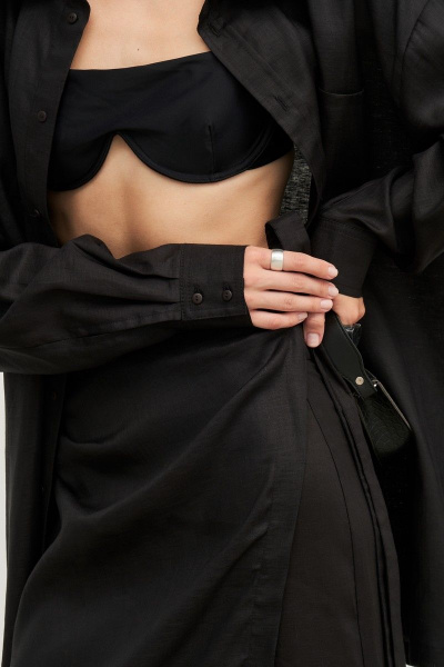 Блуза, юбка RAWR 441 черный - фото 8