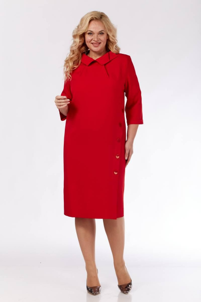 Платье Vilena 896 красный - фото 1