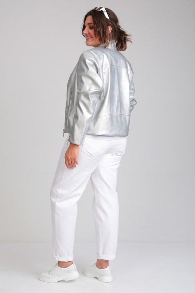 Куртка GRATTO 7113 серебро - фото 4
