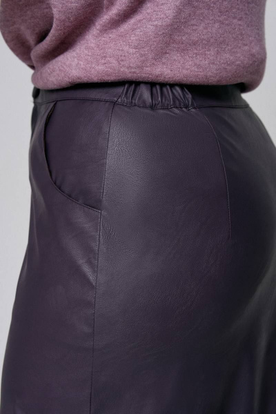 Джемпер, юбка IVA 1427 баклажан - фото 7