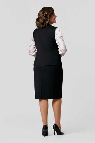 Блуза, жилет, юбка IVA 1456 черный - фото 2