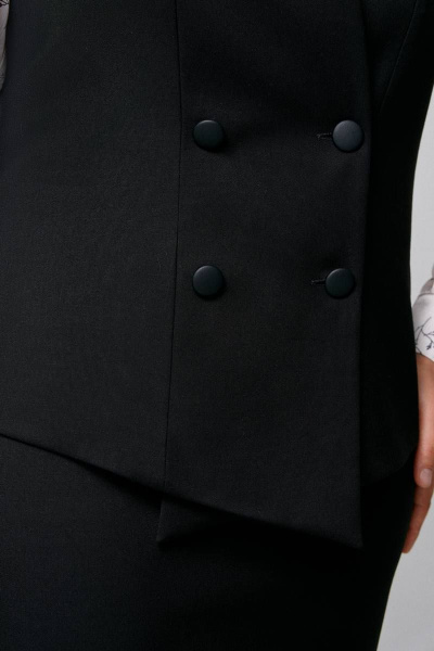 Блуза, жилет, юбка IVA 1456 черный - фото 5