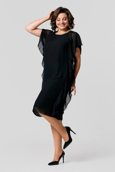 Платье IVA 1513 черный - фото 1