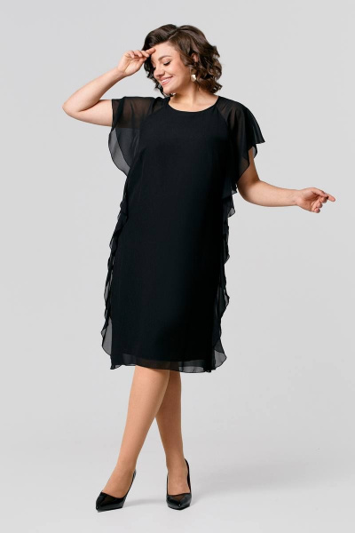 Платье IVA 1513 черный - фото 2