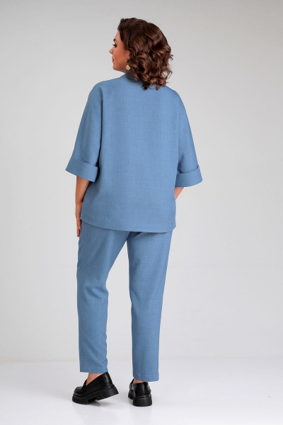 Блуза, брюки Liona Style 862 голубой - фото 3