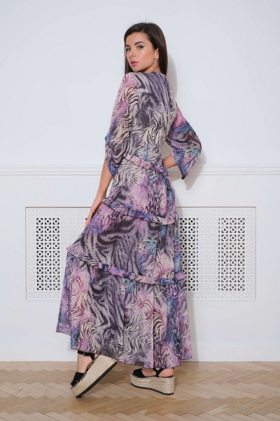 Платье Faufilure С859 фиолетовый - фото 2