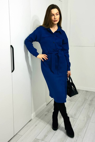 Платье Patriciа F15285 синий - фото 2