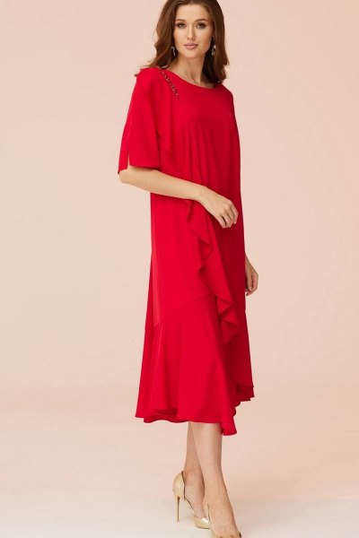 Платье Faufilure С1048 красный - фото 4
